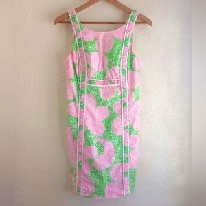 Lilly Pulitzer Pink and Green Floral Dress